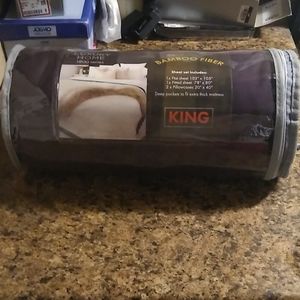 Luxury Home 1800 Series 4PC Bamboo Fiber Sheet Set